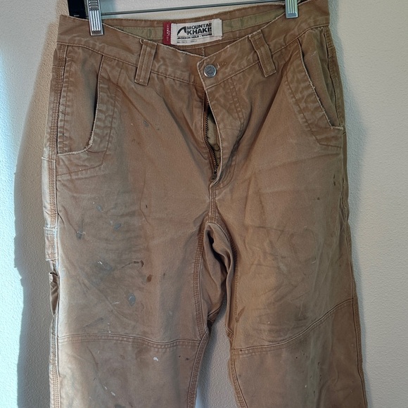 Distressed Mountain Khakis original mountain work pant. Men's size 30x32 - Picture 3 of 6